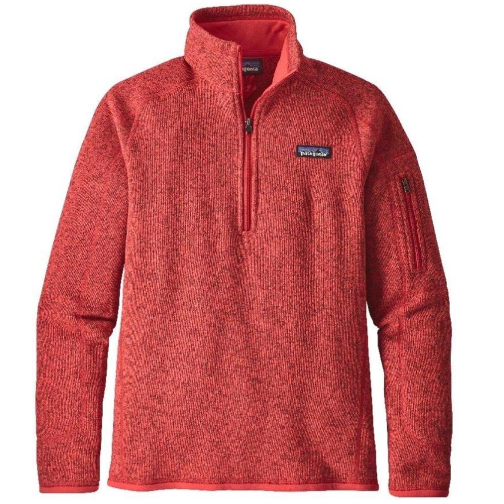 Patagonia Small Women's Better Sweater 1/4 Zip in Tomato